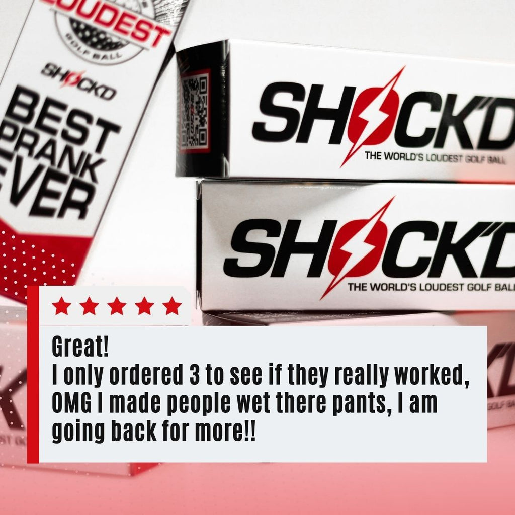 SHOCK'D Prank Golf Balls - 4-Sleeve Bundle (Buy 3, Get 1 Free)
