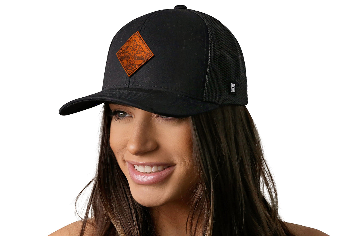 Campfire Leather Trucker Hat