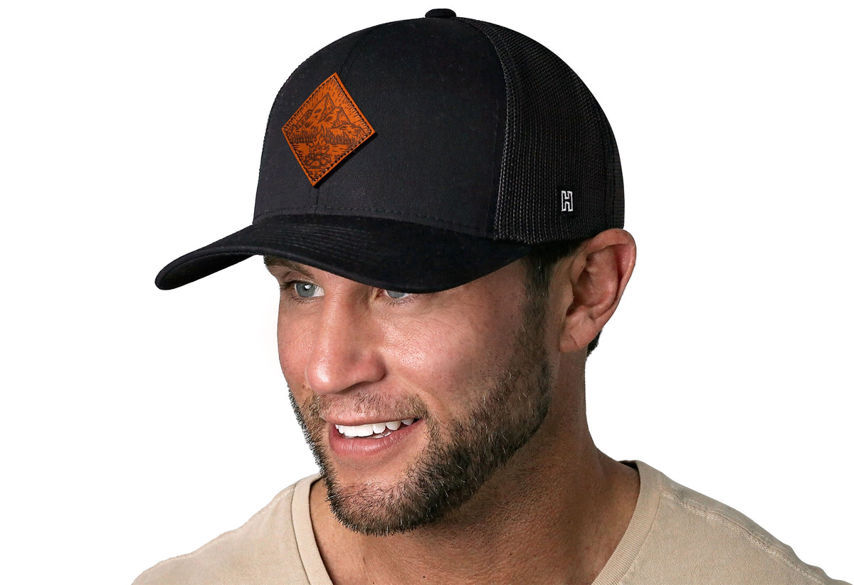 Campfire Leather Trucker Hat