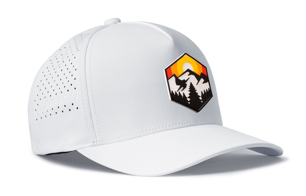 Hexagon Mountain Trees Performance 5-Panel Hat