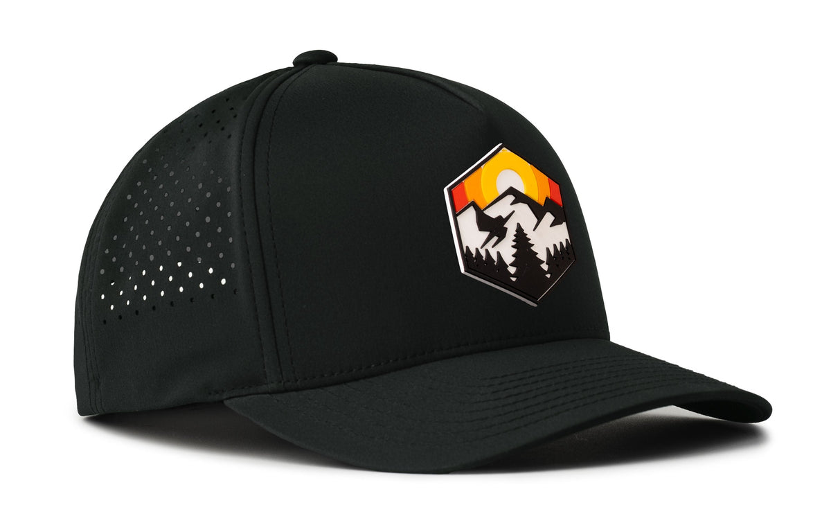 Hexagon Mountain Trees Performance 5-Panel Hat