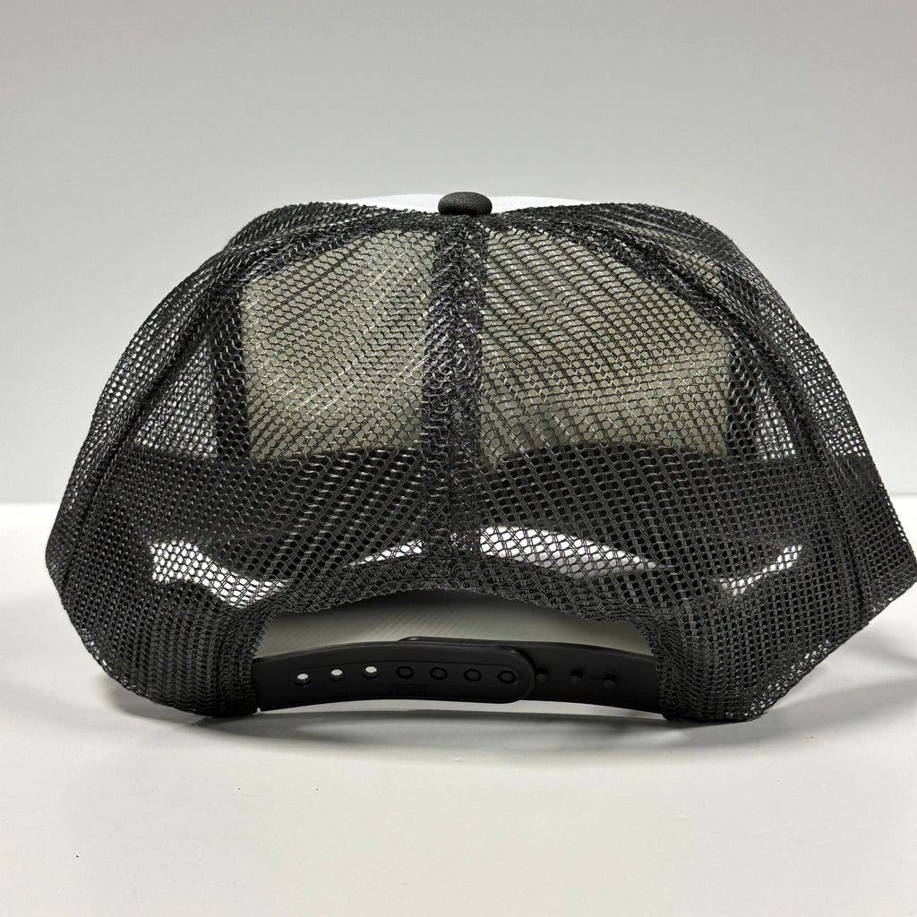 Best Dad By Par Golf Trucker Hat - Gray Mesh