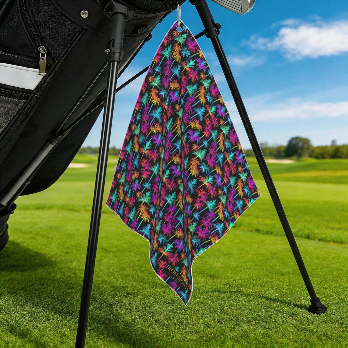 Tropical Neon Golf Towel