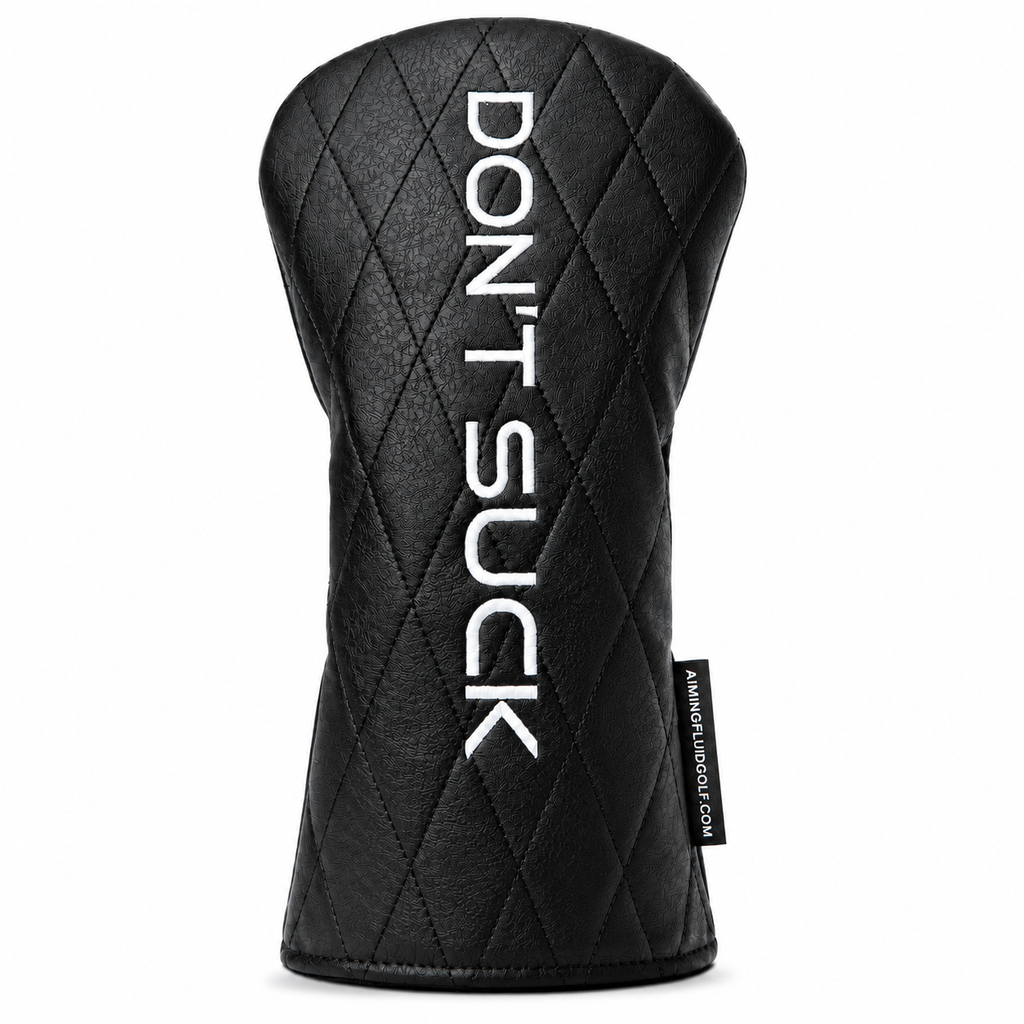 Don't Suck Driver Headcover – Black Quilted