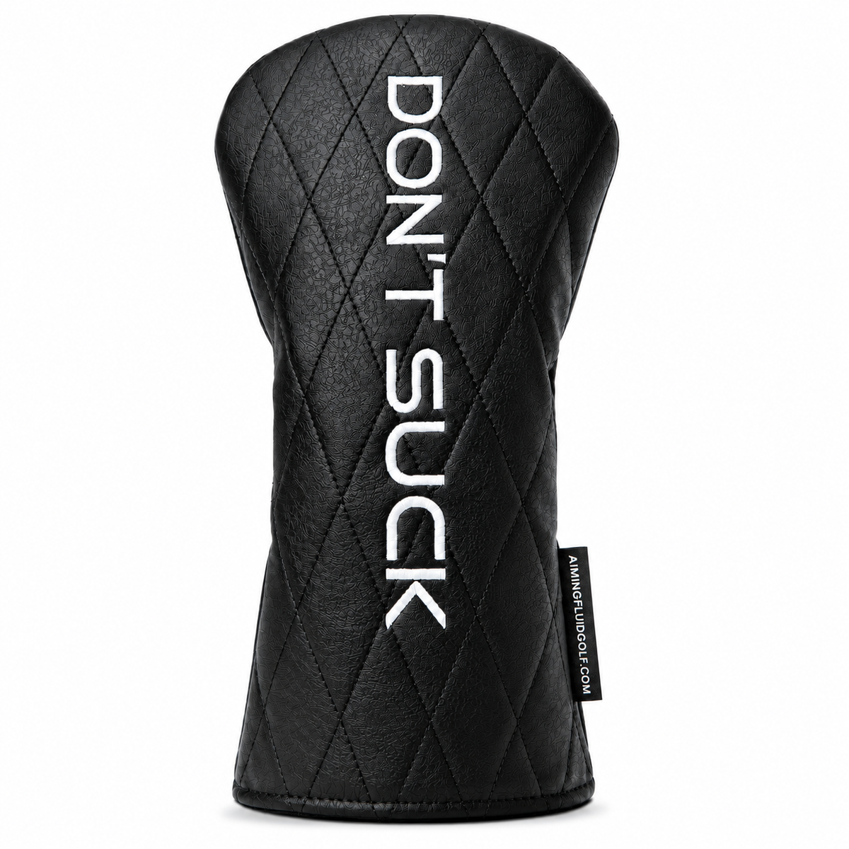 Don't Suck Driver Headcover – Black Quilted