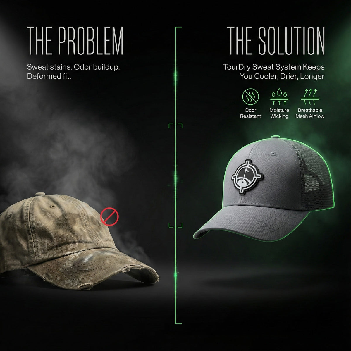 Aiming Fluid TourDry Performance Golf Hat