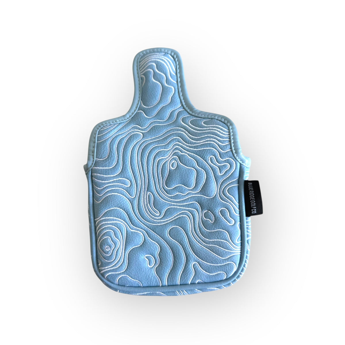 Topographic Headcover – Carolina Blue / White