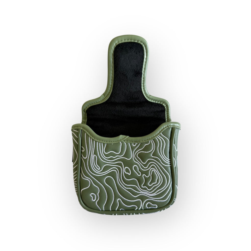 Topographic Headcover – Fairway Green / White