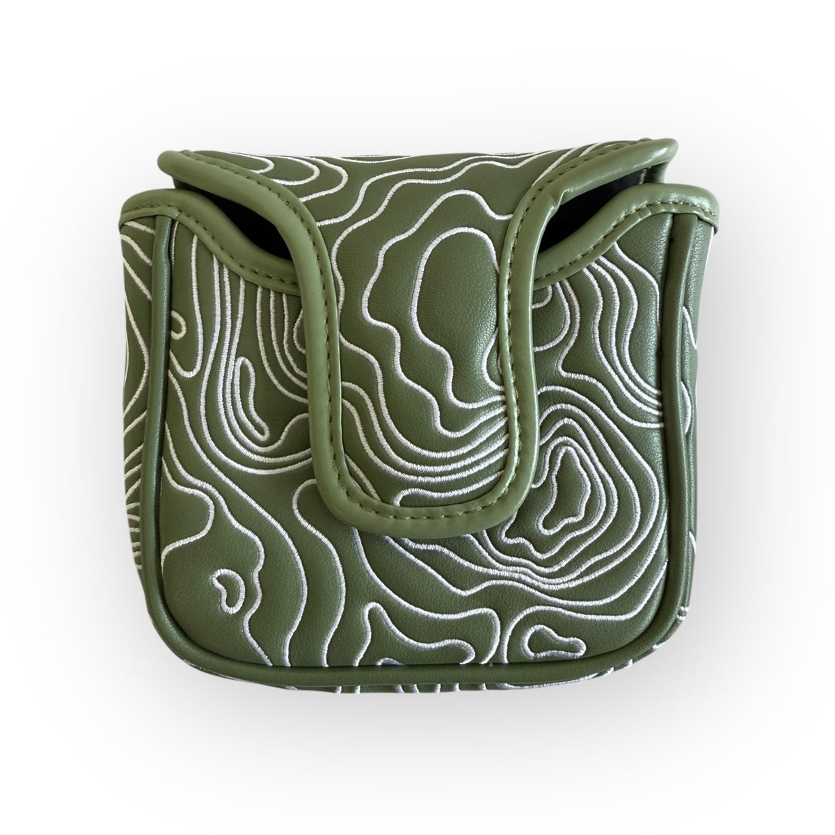 Topographic Headcover – Fairway Green / White