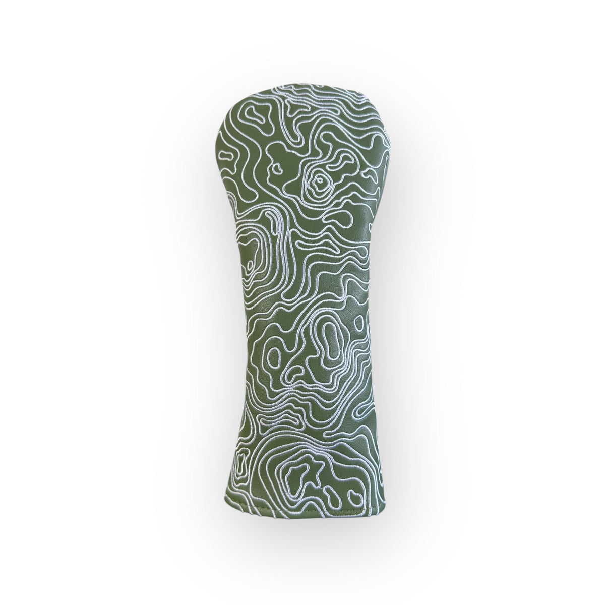 Topographic Headcover – Fairway Green / White