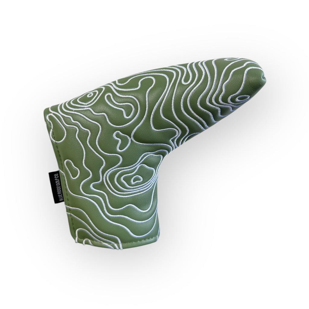 Topographic Headcover – Fairway Green / White