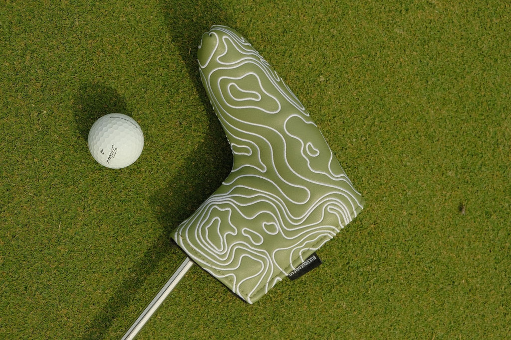 Topographic Headcover – Fairway Green / White