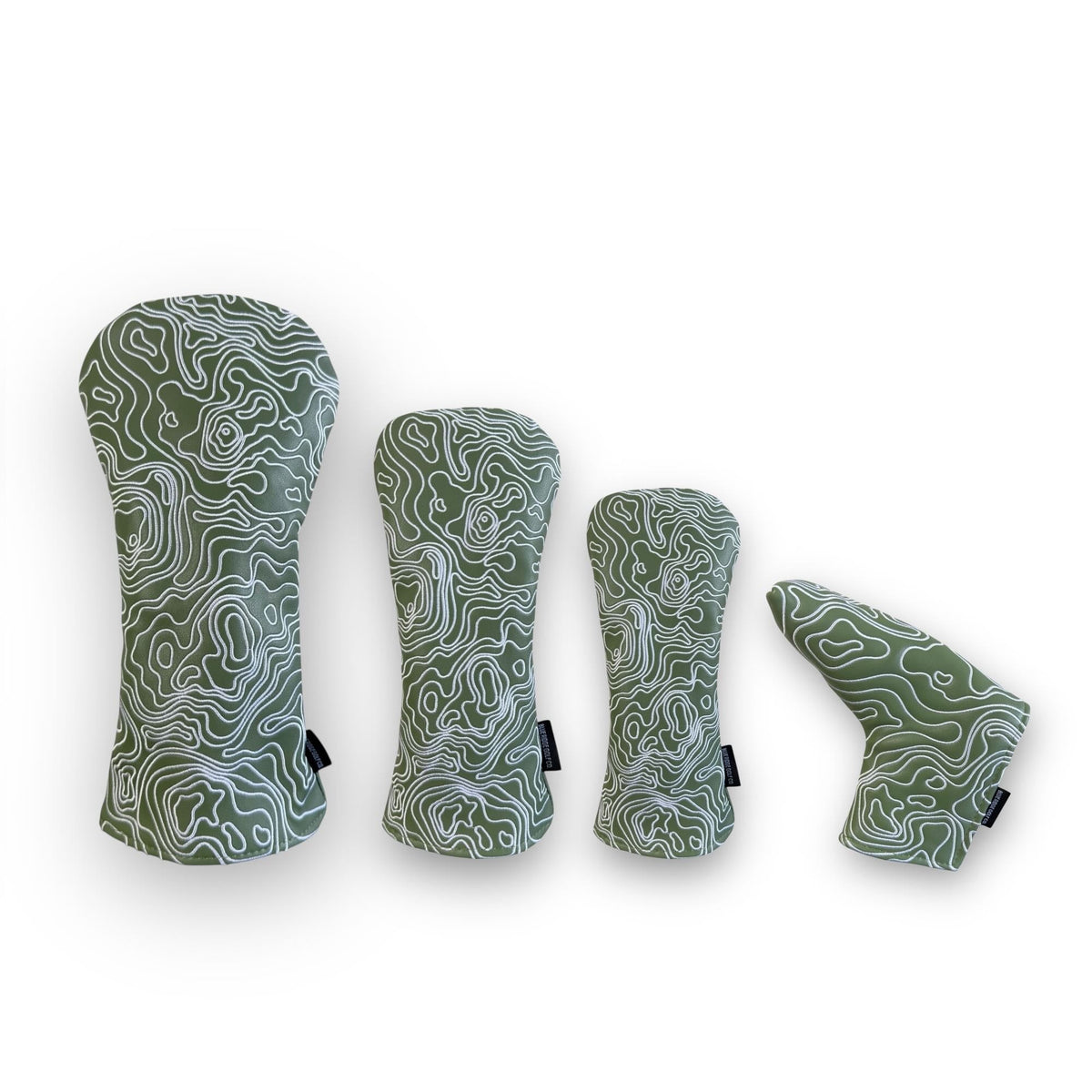 Topographic Headcover – Fairway Green / White