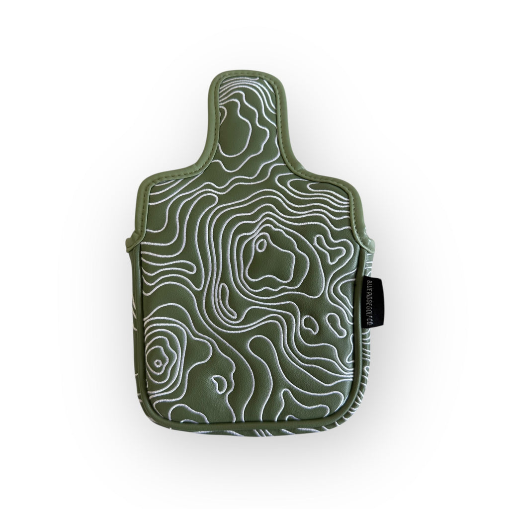 Topographic Headcover – Fairway Green / White