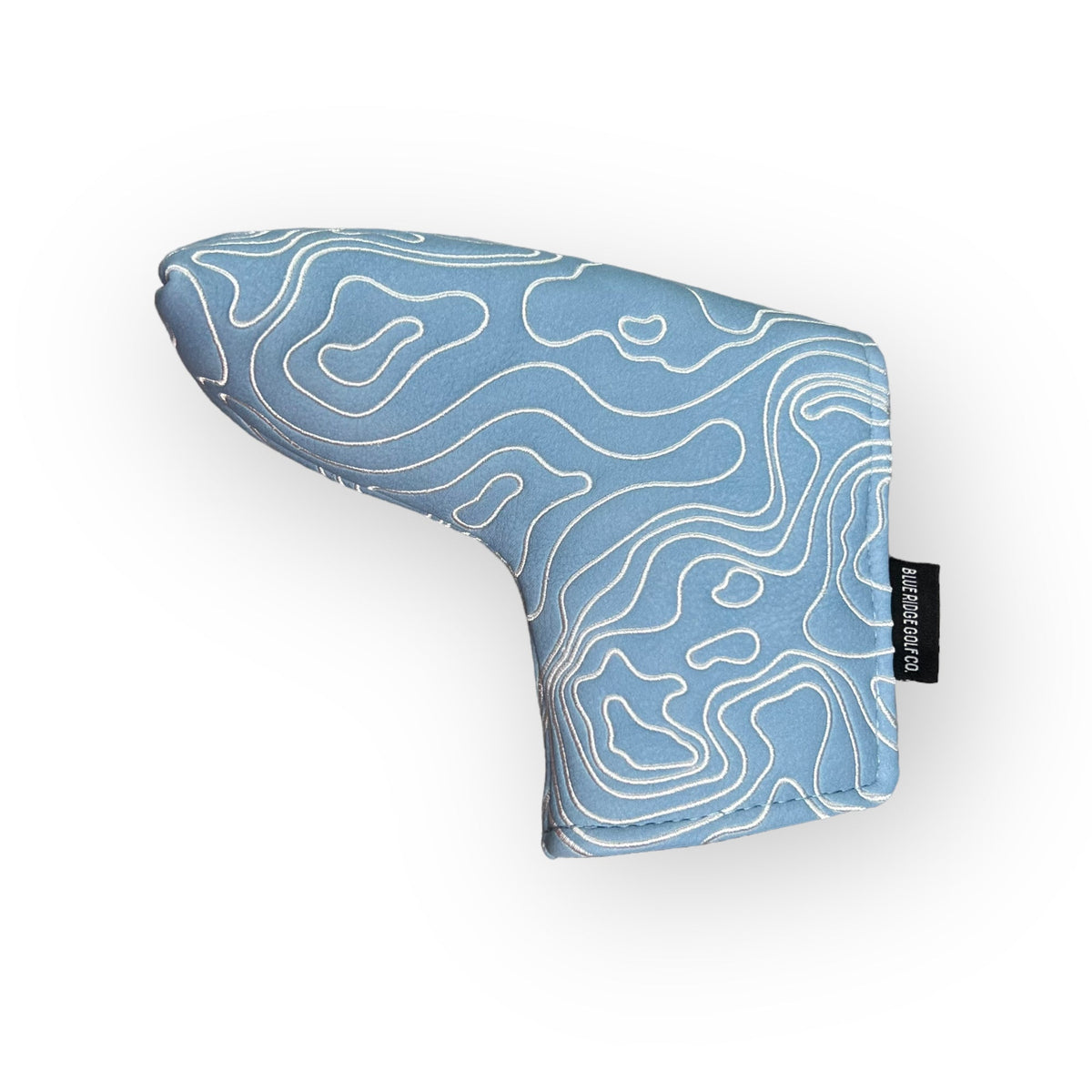 Topographic Headcover – Carolina Blue / White