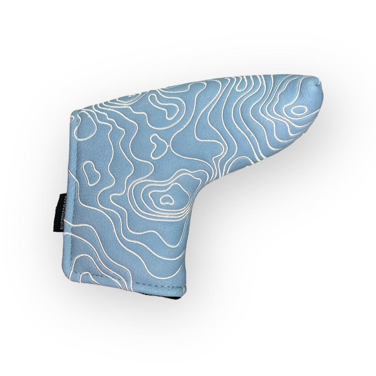 Topographic Headcover – Carolina Blue / White