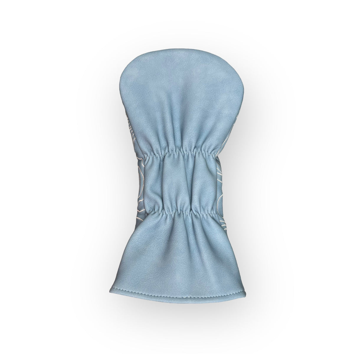 Topographic Headcover – Carolina Blue / White