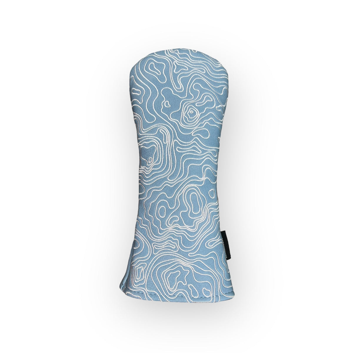 Topographic Headcover – Carolina Blue / White