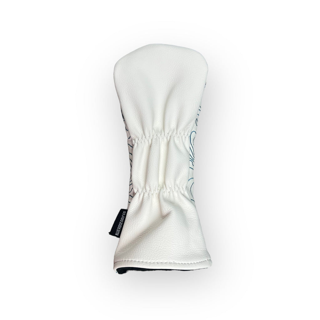 Topographic Headcover – White / Carolina Blue