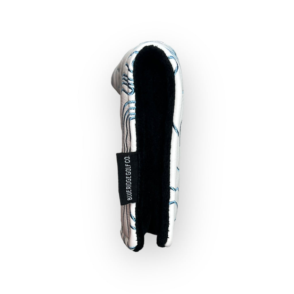 Topographic Headcover – White / Carolina Blue