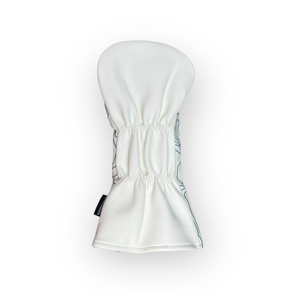 Topographic Headcover – White / Carolina Blue