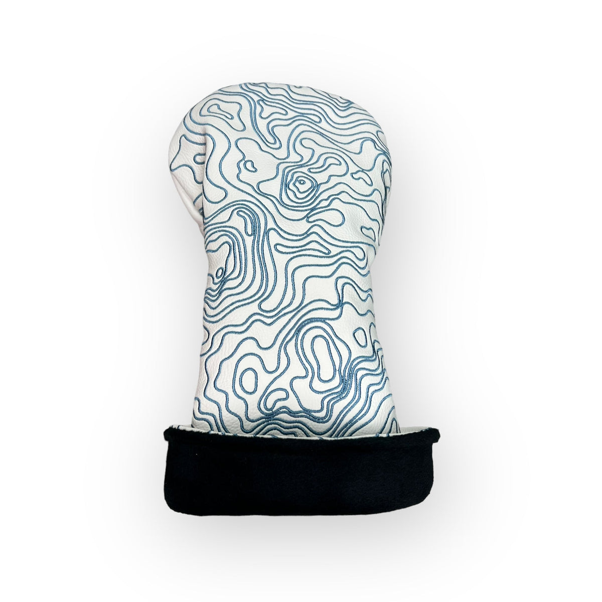 Topographic Headcover – White / Carolina Blue