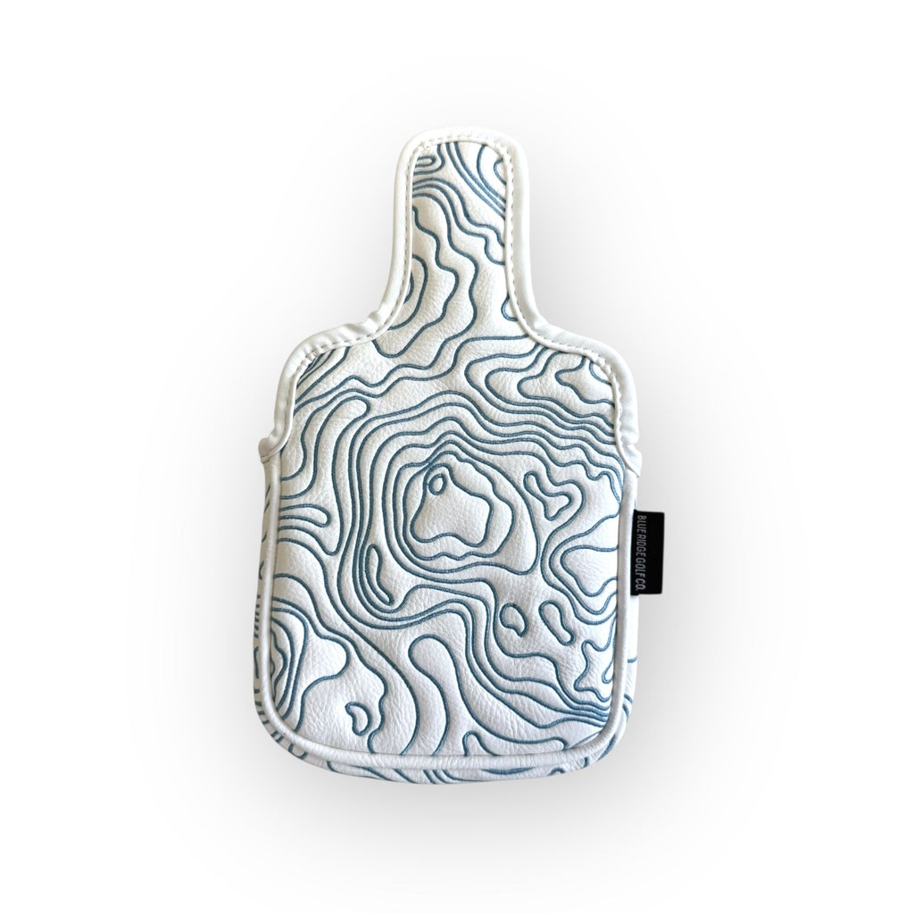 Topographic Headcover – White / Carolina Blue