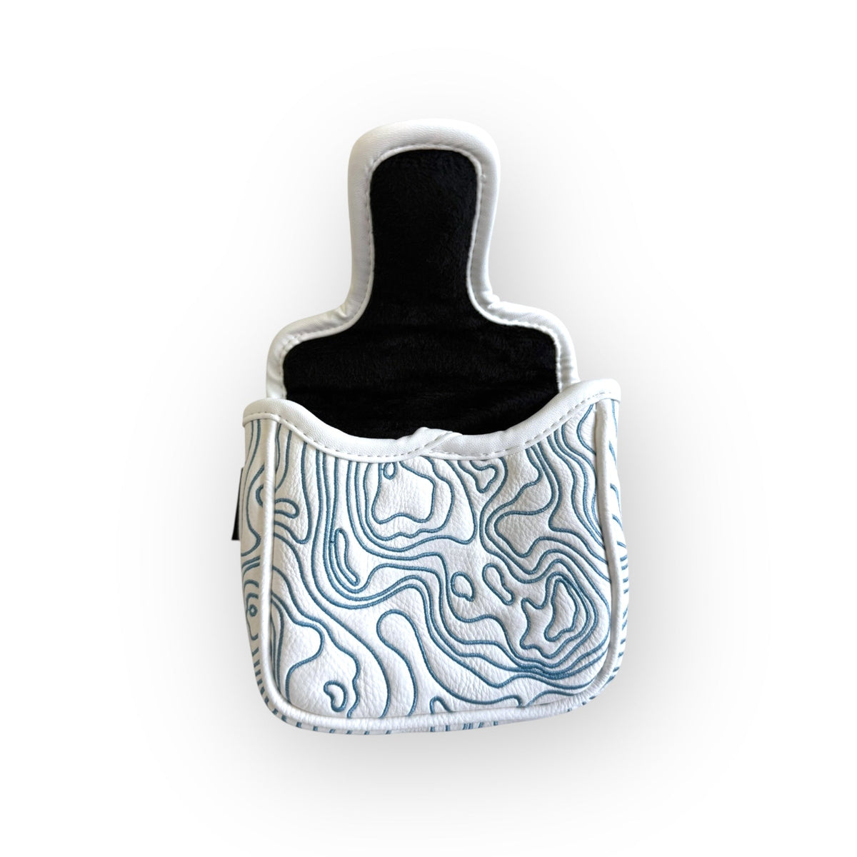 Topographic Headcover – White / Carolina Blue