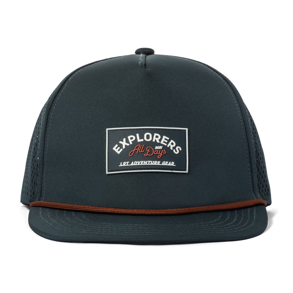 Little Rad Things Waterproof Explorer Snapback Hat - Juniper Green