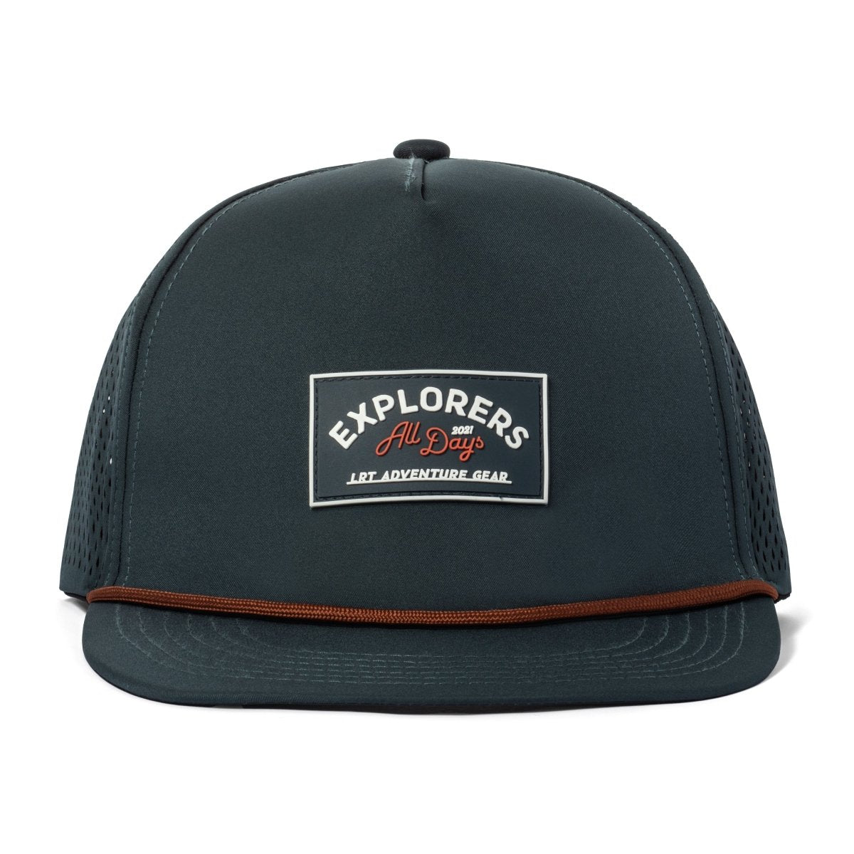 Little Rad Things Waterproof Explorer Snapback Hat - Juniper Green